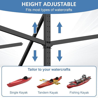 Kayak Storage Rack, Heavy Duty Freestanding Kayak Rack - Image 4
