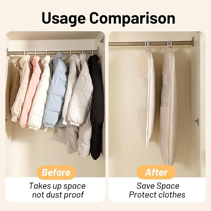 Space Saving Hanging Compression Garment Bag - Image 3