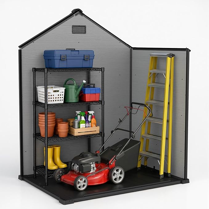 ZYJOYY Outdoor Storage Shed 6x4.4 FT - Image 8