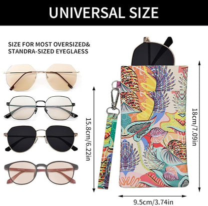 Double Eyeglass Case Soft Dual Glasses Case - Image 2