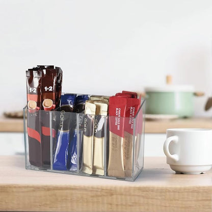 Acrylic Desk Organizer with Removable Dividers 4 Compartments - Image 6