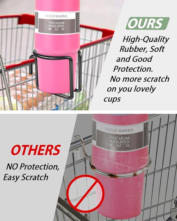 Kevenal Shopping Cart Cup Holder, Hanging Cup Holder - Image 5