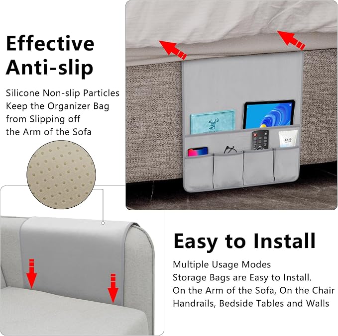 Remote Control Holder for Armchair，Couch Caddy Organizer TV Remote Holder for - Image 4