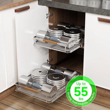 Expandable Pull Out Drawers for Cabinets, Kitchen Cabinet Slide Out Shelves - Image 7