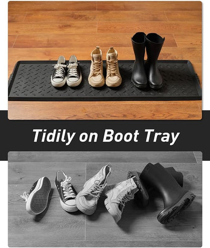 SUPENUIN Extra Large Boot Tray 48 Inch Boot Storage Heavy Duty Rubber Mats - Image 3