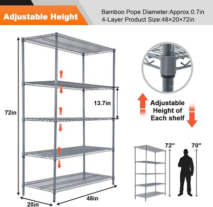 Land Guard 5 Tier Storage Racks and Shelving - Image 2