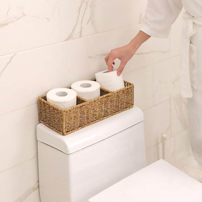 myHomeBody Wicker Basket With 3 Compartments, - Image 7