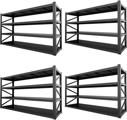 4-Tier 71 "W × 24 "D × 71" H Garage Shelving 8000LBS Storage Shelves Heavy Duty by LIJIUHOME