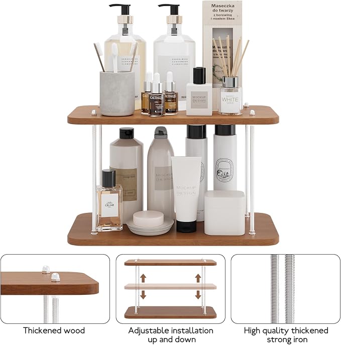 Bathroom Counter Organizer, Spices Organizer, Kitchen Countertop Organizer - Image 3