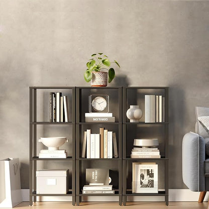 TUTOTAK Bookshelf, 4-Tier Small Narrow Book Shelf - Image 6