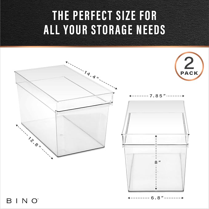 BINO | Plastic Storage Bins, Large - Image 3