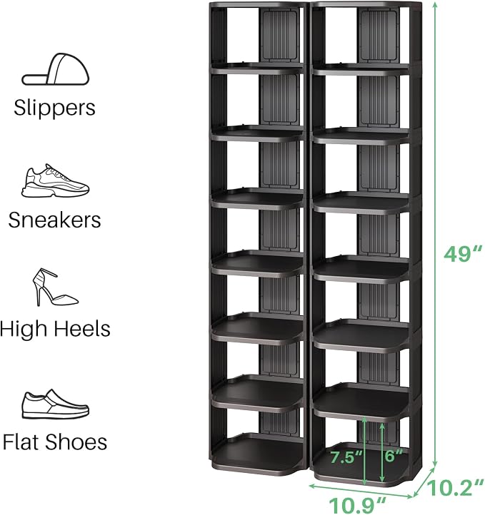 Kitstorack Stackable 16-Tier Shoe Rack - Image 3