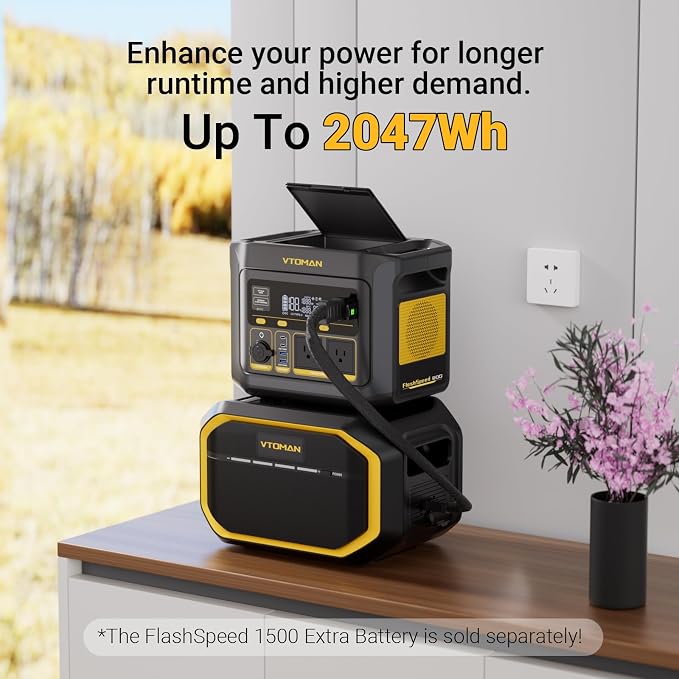 VTOMAN FlashSpeed 600 Portable Power Station 600W - 499Wh Solar Generator - Image 9