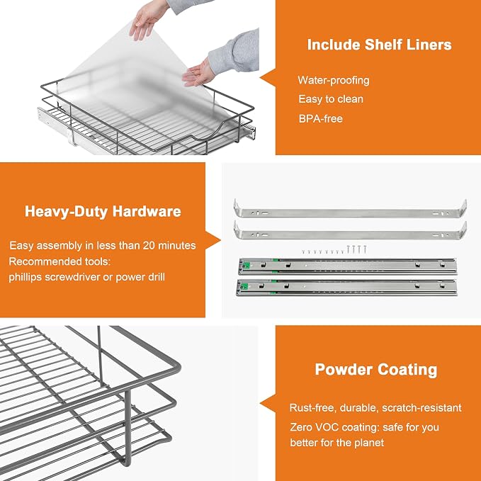 ALINE FURNITURE Pull Out Shelves - Image 5
