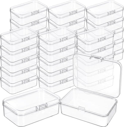 Jetec 30 Pieces Mini Plastic Clear Beads Storage Containers Box by Jetec