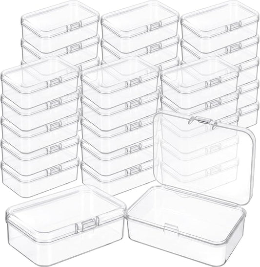 Jetec 30 Pieces Mini Plastic Clear Beads Storage Containers Box by Jetec