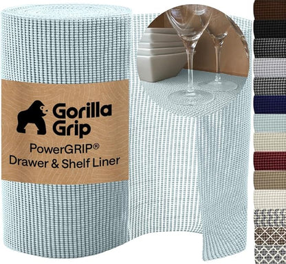 GORILLA GRIP powerGRIP Drawer Shelf and Cabinet Liner, Thick Strong Hold by Unknown