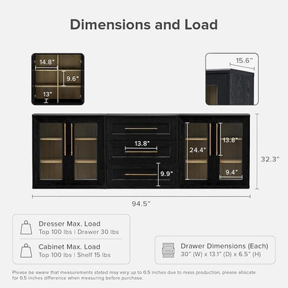 mopio Blake 3 Piece Entertainment Center - Image 2
