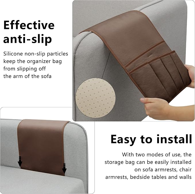 Remote Control Holder for Armchair, Couch Caddy Organizer TV Remote Holder for - Image 6