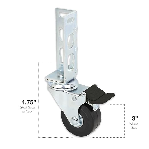 4pc - Storage Rack Caster Wheels) - Image 2
