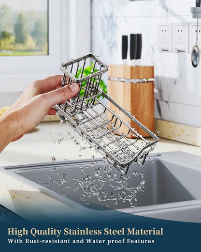 Consumest Sponge Holder for Kitchen Sink, Sink Caddy Organizer - Image 5