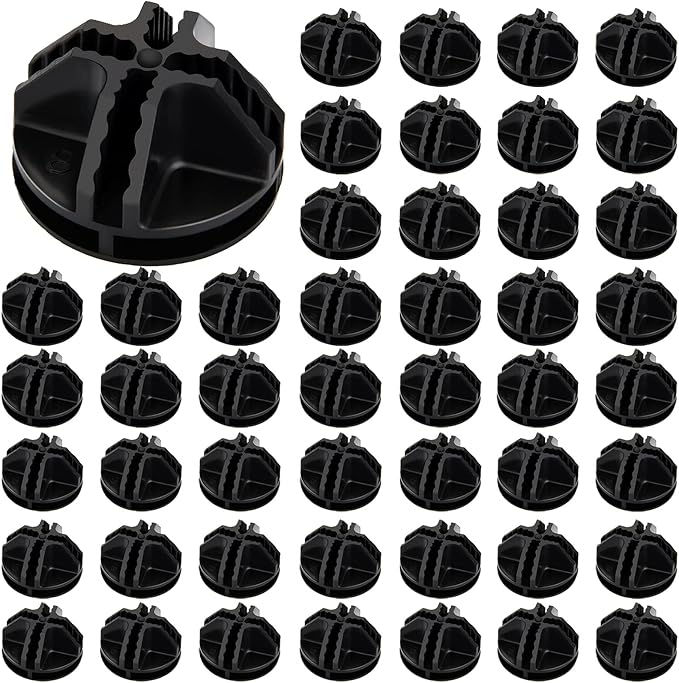 48 Pieces Cube Connectors Plastic Storage Wire Cube Organizer ABS Connectors by Jovitec