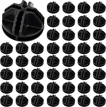 48 Pieces Cube Connectors Plastic Storage Wire Cube Organizer ABS Connectors by Jovitec