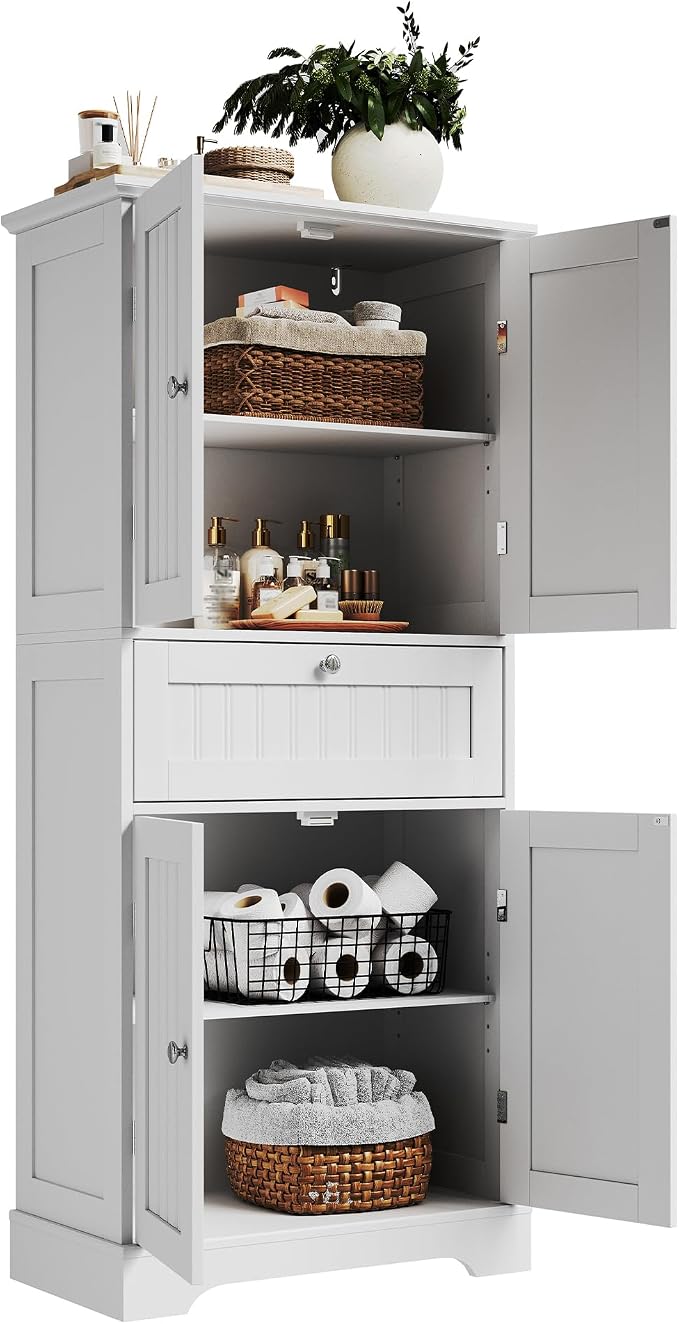 ChooChoo 51" H Bathroom Floor Cabinet - Image 9