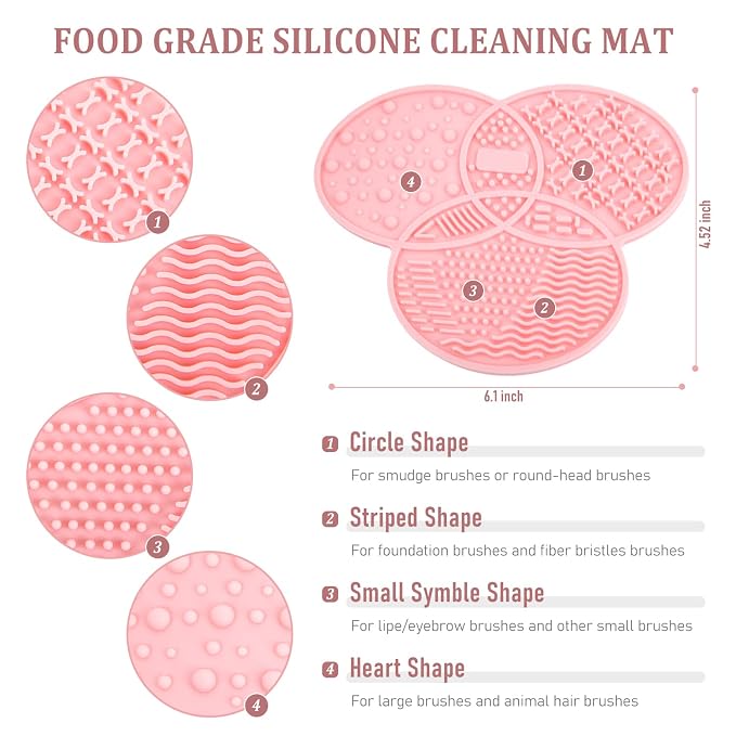Makeup Brush Cleaning Mat & Drying Rack - Image 2
