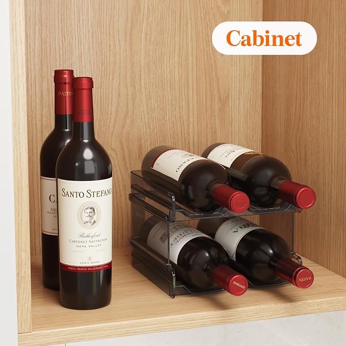 Lifewit Plastic Stackable Wine Rack - Image 6