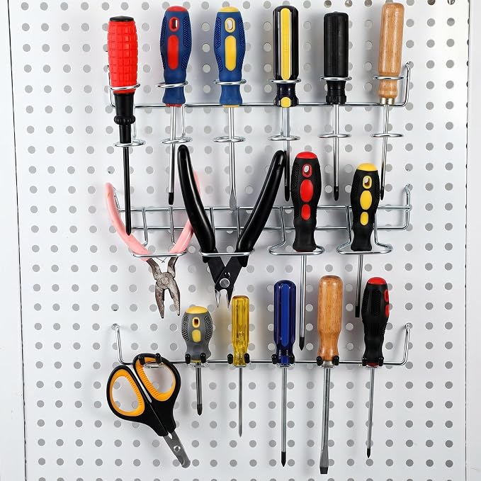 6 Pcs Pegboard Screwdriver Holder Set, Screwdriver Organizer - Image 5