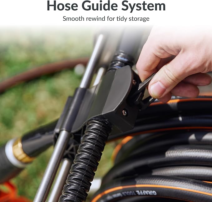 Giraffe Tools Garden Hose Reel Cart - Image 4