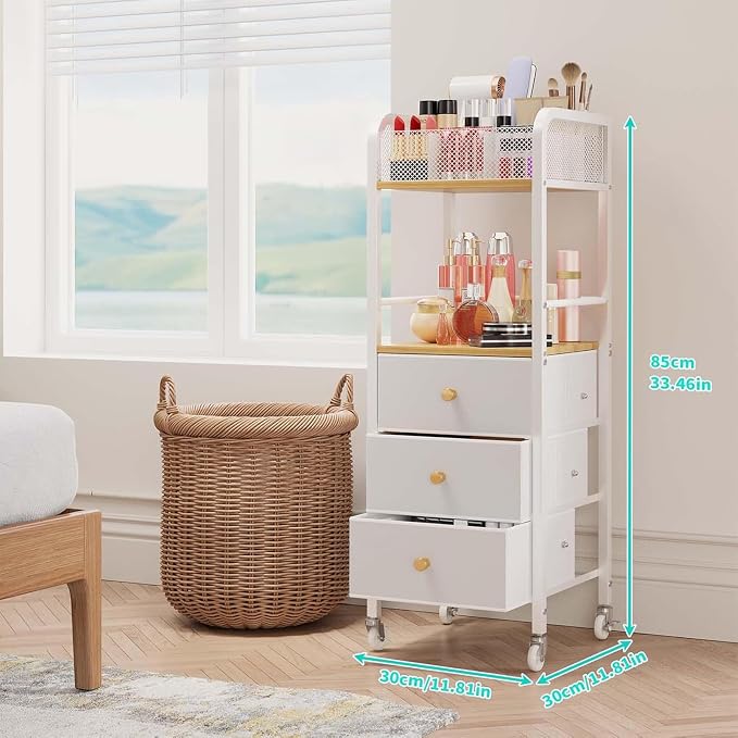 HapiRm Rolling Makeup Cart Organizer - Image 2