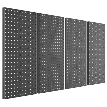 Pegboard Smith Metal Pegboard Panels 12" x 24", 4 Pack Black Wall Mounted Tool by Pegboard+Smith
