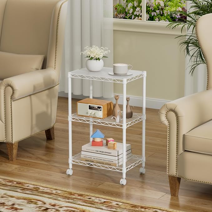 SINGAYE 3 Small Wire Shelves Kitchen Pantry Close Home Organizers and Storage - Image 6