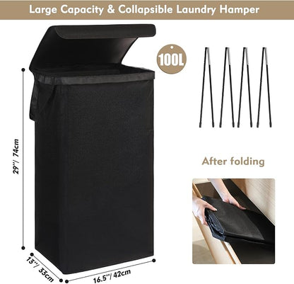 DOKEHOM 100L Laundry Basket - Image 3