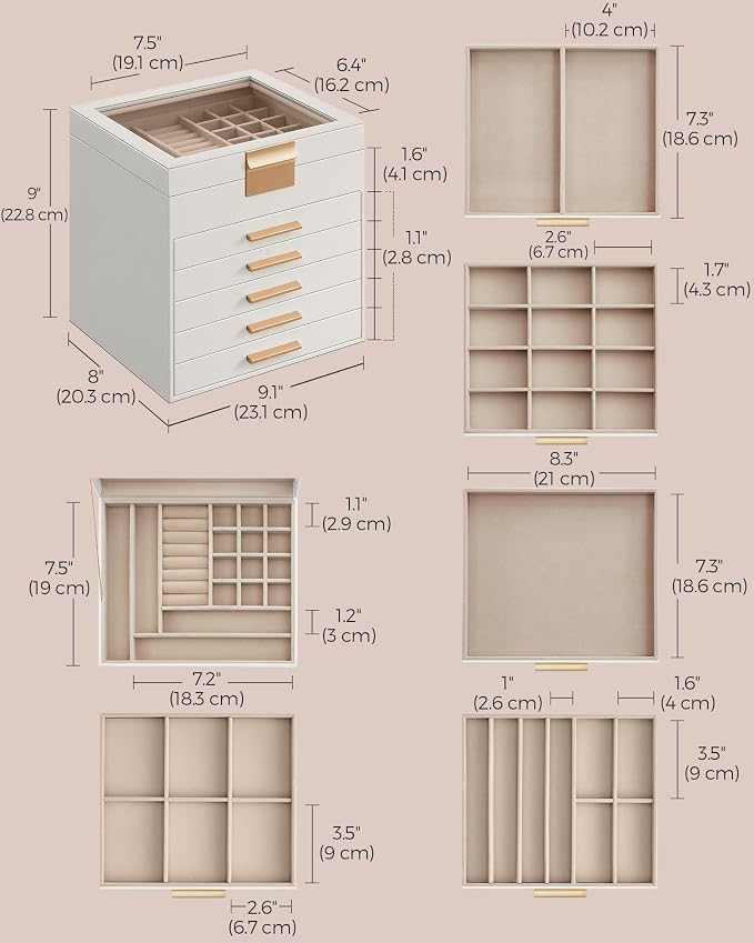 SONGMICS Jewelry Box Organizer - Image 5