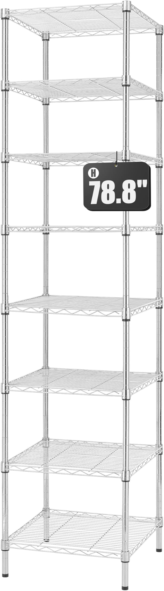 Finnhomy Heavy Duty 8 Tier Wire Shelving, Pantry Shelves by Finnhomy