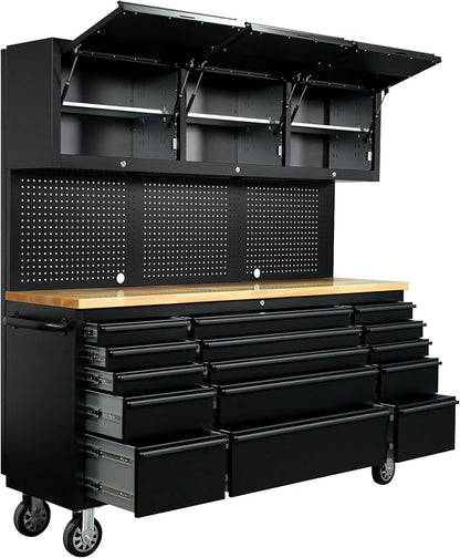 CT Copper Tailor 72-inch Tool Chest Cabinet Rolling Garage Workbench - Image 9