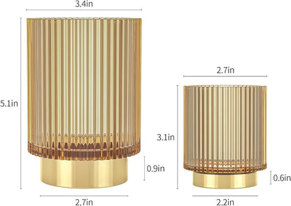 CANITORON Makeup Brush Holder, 2 Pack Glass Makeup Brush Holder Organizer Store - Image 5