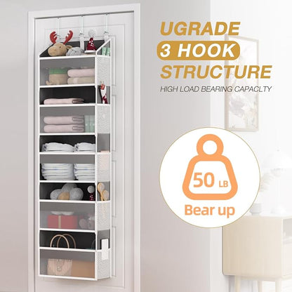 Over the Door Organizer with 5 Front & 10 MeshSide Pockets, 50LB Capacity Extra - Image 6