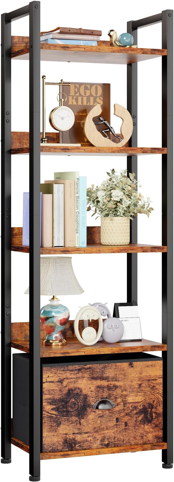 Furologee 5 Tier Bookshelf by Furologee