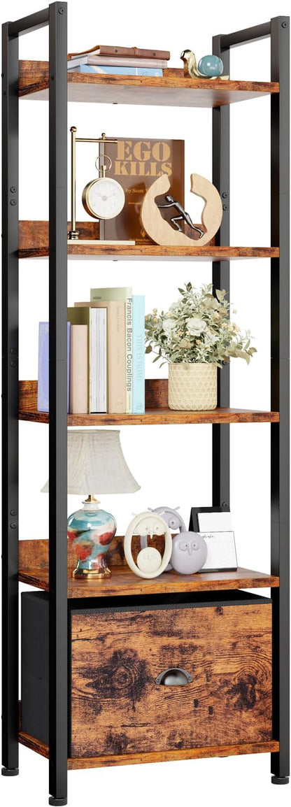 Furologee 5 Tier Bookshelf by Furologee