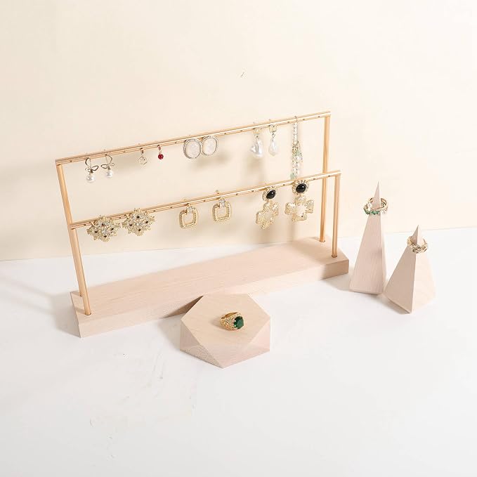 GemeShou wooden earring holder organizer - Image 7