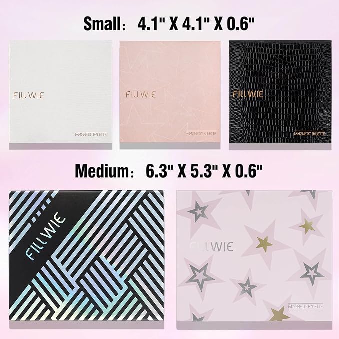 Pink Empty Refillable Magnetic Makeup Palette - Image 9