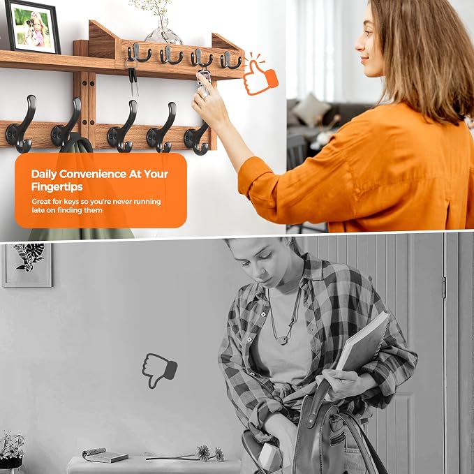 Evermagin 29" Coat Rack Wall Mount - Image 7