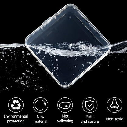 Jetec 18 Pieces Mini Plastic Clear Beads Storage Containers Box - Image 3