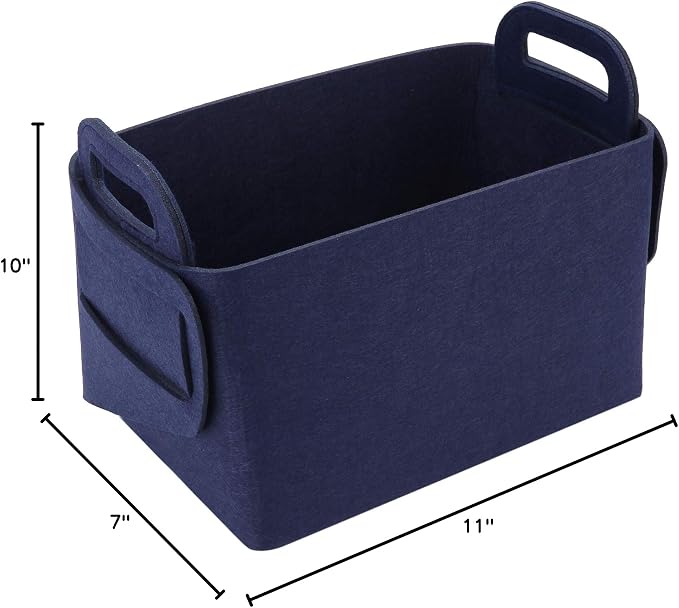 Minoisome Storage Basket Felt Storage Bin Collapsible& Convenient Box Organizer - Image 9