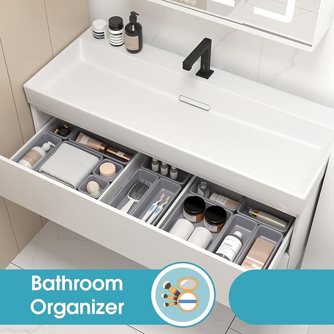 25 PCS Drawer Organizer Set, 4 Size Makeup Drawer Divider Organizer - Image 7