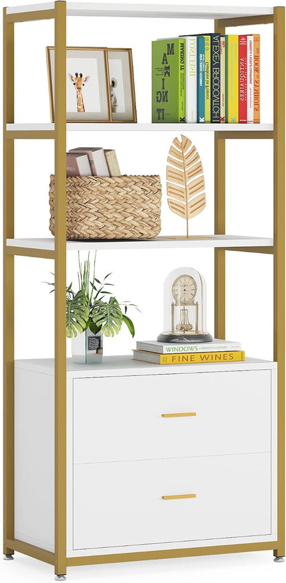 Tribesigns Bookcase, 4-Tier Bookshelf - Image 8